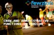 Powerfully simple work management CREW AND ADMINISTRATIVE FUNCTIONS IN FEWZION.