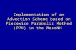 Implementation of an Advection Scheme based on Piecewise Parabolic Method (PPM) in the MesoNH