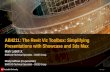© 2011 Autodesk AB4211: The Revit Viz Toolbox: Simplifying Presentations with Showcase and 3ds Max Mark LaBell Jr. BIM/CAD Technical Specialist – SSOE.