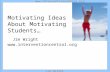 Www.interventioncentral.org Jim Wright Motivating Ideas About Motivating Students… Jim Wright .