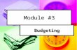 Module #3 Budgeting. What is Budgeting? Budgeting is the process of allocating resources to the prioritized needs of a school district. Budgeting is the.