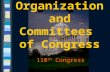 Organization and Committees of Congress 110 th Congress.
