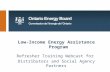 Low-Income Energy Assistance Program Refresher Training Webcast for Distributors and Social Agency Partners November 20 & 22, 2012.