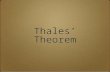 Thales’ Theorem. Easily Constructible Right Triangle Draw a circle. Draw a line using the circle’s center and radius control points. Construct the intersection.