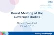 Board Meeting of the Governing Bodies Ossett Town Hall 25 July 2013.