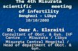 The 4th Misurata scientific meeting of infertility Benghazi – Libya 10/10/2008 Dr. Omar A. Elsraiti Consultant of Obst. & Gyn. IVF Centre - Misurata