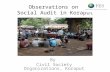 Observations on Social Audit in Koraput By Civil Society Organizations, Koraput.