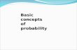 Basic concepts of probability. Numerical measure of likelihood that the event (Simple Event / Joint Event / Compound Event) will occur. What is Probability?