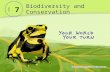 7 Biodiversity and Conservation CHAPTER. Lesson 7.3 Protecting Biodiversity Just 2.3% of the planet’s land surface is home to 50% of the world’s plant.