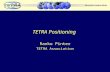 TETRA Positioning Ranko Pinter TETRA Association.