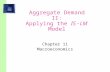 Aggregate Demand II: Applying the IS -LM Model Chapter 11 Macroeconomics.
