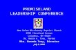 PROMISELAND LEADERSHIP CONFERENCE New Salem Missionary Baptist Church 2956 Cleveland Avenue Columbus, OH 43224 Dr. Keith A. Troy, Pastor Min. Brenda Troy,