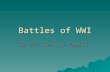 Battles of WWI IB 20 th Century Topics. Overview: Killing Fields  WWI remains one of the bloodiest and most destructive wars ever.  Its global impact.