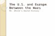 The U.S. and Europe Between the Wars Mr. White’s World History.