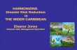 HARMONIZING Disaster Risk Reduction in THE WIDER CARIBBEAN Eleanor Jones Disaster Risk Management Specialist.