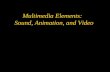 Multimedia Elements: Sound, Animation, and Video.
