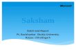 Batch-end Report Pt. Ravishankar Shukla University, Raipur, Chhattisgarh.