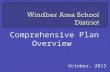 Comprehensive Plan Overview October, 2013. District Profile Mission  The mission of the Windber Area School District is through a framework of communication.