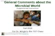 General Comments about the Microbial World Supplemental instruction Designed by Pyeongsug Kim ©2010 sibio@att.netsibio@att.net Picture from //blogs.newamericamedia.org/photo-of-the-day/294