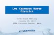 LCWDBoardMtg_031913.pptx/1 LCWD Board Meeting January 14, 2014 1680 Carneros Avenue, Napa Los Carneros Water District.