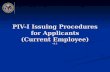 PIV-I Issuing Procedures for Applicants (Current Employee) v1.1.