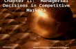 Chapter 11: Managerial Decisions in Competitive Markets McGraw-Hill/Irwin Copyright © 2011 by the McGraw-Hill Companies, Inc. All rights reserved.
