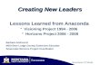 Creating New Leaders Lessons Learned from Anaconda  Visioning Project 1994 - 2006  Horizons Project 2006 - 2008 Barbara Andreozzi MSU-Deer Lodge County.