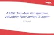 1 AARP Tax-Aide Prospective Volunteer Recruitment System 9/30/09.