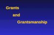 Grants and Grantsmanship. Human Resources for Grantsmanship Training Mentors Colleagues working in your field Scientists working in other fields Research.