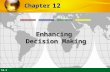 12.1 12 Chapter Enhancing Decision Making. 12.2 LEARNING OBJECTIVES Management Information Systems Chapter 12 Enhancing Decision Making Describe different.