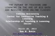 Indiana University Center for Innovative Teaching & Learning Scholarship of Teaching & Learning Series March 28, 2013 Dan W. Butin dan.butin@merrimack.edu.