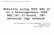 1 Mobility using IEEE 802.21 in a heterogeneous IEEE 802.16/.11- based, IMT-advanced [4g] network Les Eastwood and Scott Migaldi, MOTOROLA Qiaobing Xie.
