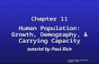 Chapter 11 Human Population: Growth, Demography, & Carrying Capacity tutorial by Paul Rich © Brooks/Cole Publishing Company / ITP.