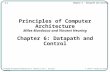6-1 Chapter 6 - Datapath and Control Principles of Computer Architecture by M. Murdocca and V. Heuring © 1999 M. Murdocca and V. Heuring Principles of.