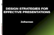 DESIGN STRATEGIES FOR EFFECTIVE PRESENTATIONS Zulharman.