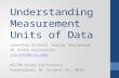 Understanding Measurement Units of Data Jennifer NickellAshley Whitehead NC State University jnickel@ncsu.edu NCCTM State Conference Greensboro, NCOctober.