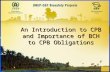 An Introduction to CPB and Importance of BCH to CPB Obligations.