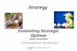 BLB10089-3 Tutor Pete Considine1 Strategy Staffordshire University Evaluating Strategic Options Pete Considine.