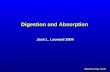 Digestion and Absorption Johnson Chap. 34-35 Jack L. Leonard 2004.