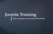 { Joomla Training Chris Armstrong, web developer @ InterWorks.
