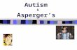 Autism & Asperger’s. Pervasive Developmental Disorders (PDD) Autistic Disorder Childhood Disintegrative Disorder PDD-NOS Asperger’s Disorder Rett’s Disorder.