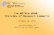 Office of the Secretary Office for Civil Rights (OCR) The HITECH NPRM: Overview of Research Comments October 19, 2010 Christina Heide, JD HHS Office for.