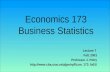 Economics 173 Business Statistics Lecture 7 Fall, 2001 Professor J. Petry