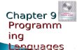Chapter 9 ProgrammingLanguages Foundations of Computer Science  Cengage Learning 1.