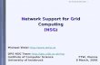 Uni Innsbruck Informatik - 1 Network Support for Grid Computing (NSG) Michael Welzl   DPS NSG Team .