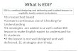 ©2012 DataWORKS Educational Research EDI Lesson Plan Template for TEACHER-CREATED lessons. What is EDI? EDI is a method designing and delivering well crafted.