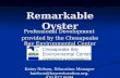 Remarkable Oyster Professional Development provided by the Chesapeake Bay Environmental Center Katey Nelson, Education Manager knelson@bayrestoration.org,