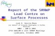 Report of the SRNWP Lead Centre on Surface Processes José A. García-Moya (on behalf of Ernesto Rodríguez & Stefan Gollvik) SMNT – INM & SMHI 27th EWGLAM.