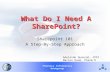 Pharmacy Informatics Workgroup What Do I Need A SharePoint? Sharepoint 101 A Step-By-Step Approach 1 Adelaide Quansah, CPhT Marian Daum, Pharm D.