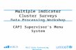 Multiple Indicator Cluster Surveys Data Processing Workshop CAPI Supervisor’s Menu System MICS Data Processing Workshop.